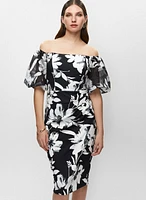 Off-the-Shoulder Floral Dress