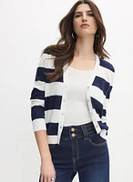 Stripe Knit Cardigan