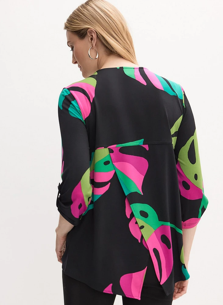 Joseph Ribkoff - Tropical Zip-Front Top