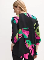 Joseph Ribkoff - Tropical Zip-Front Top