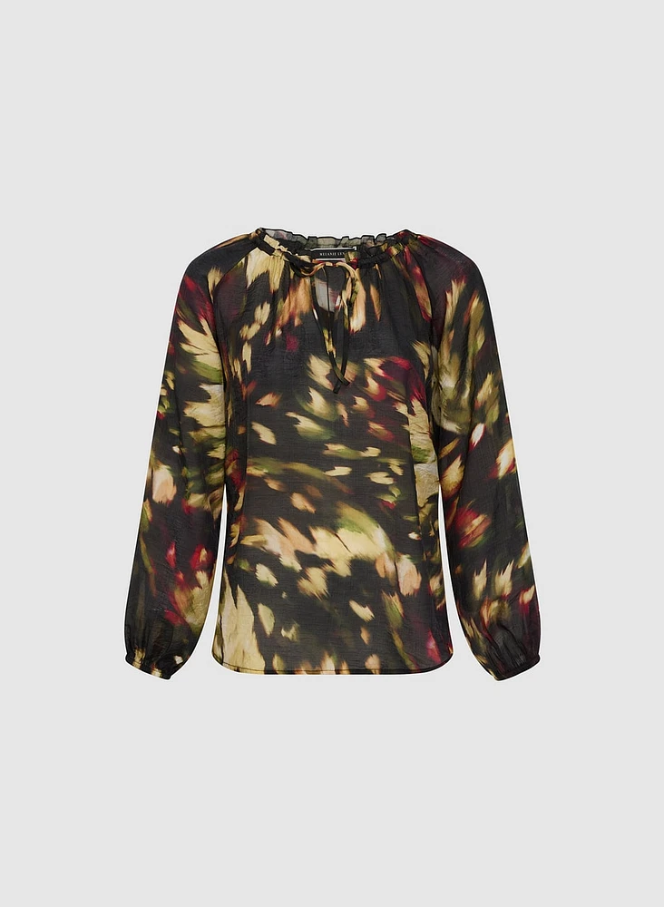 Abstract Print Blouse