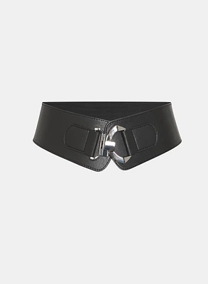 Vegan Leather Elastic Belt
