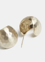 Boucles d'oreilles à sphère martelée