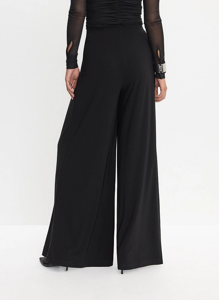 Joseph Ribkoff - Dart Waist Wide-Leg Pants