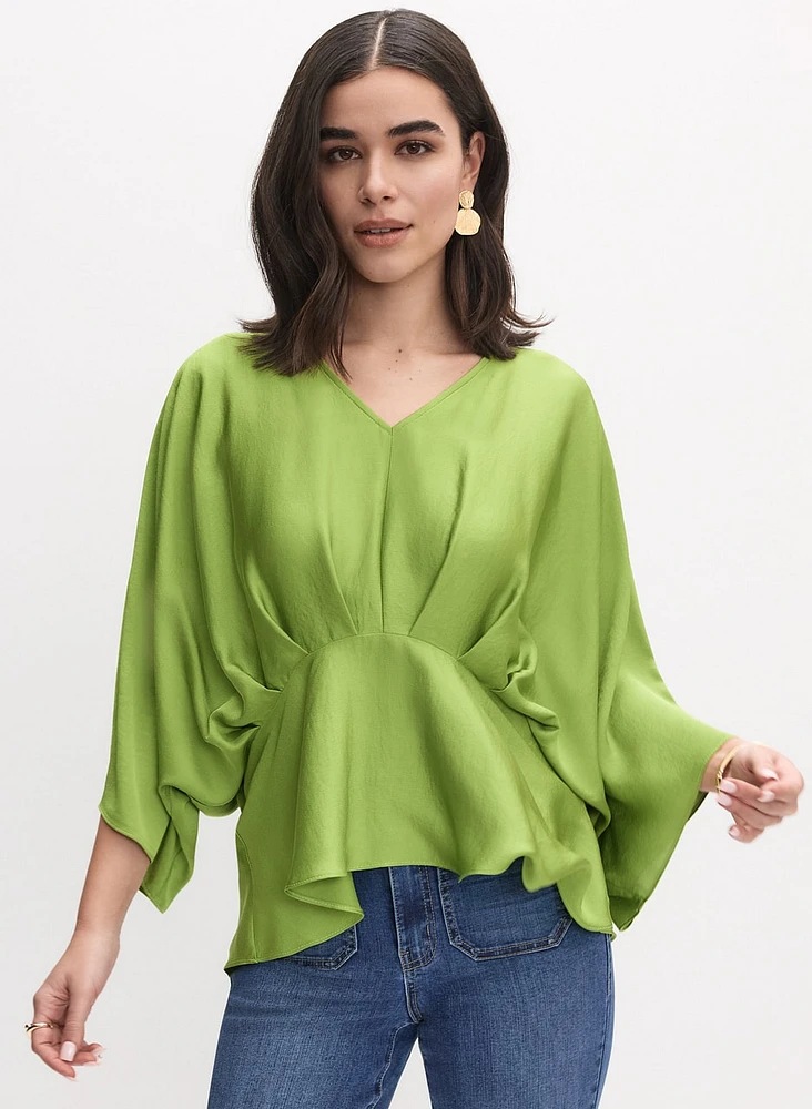 Joseph Ribkoff - Satin Peplum Blouse