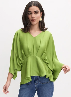 Joseph Ribkoff - Satin Peplum Blouse