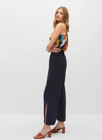 Pull-On Wide Leg Pants