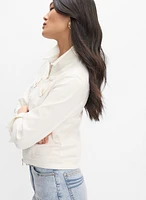Zip Front Denim Jacket