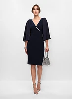 Joseph Ribkoff - Cape Sleeve Dress