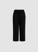 Pantalon ceinturé à enfiler