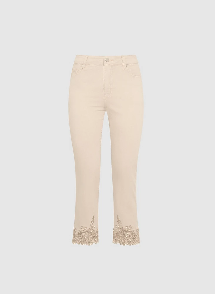Capri à broderies et perles