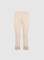 Capri à broderies et perles
