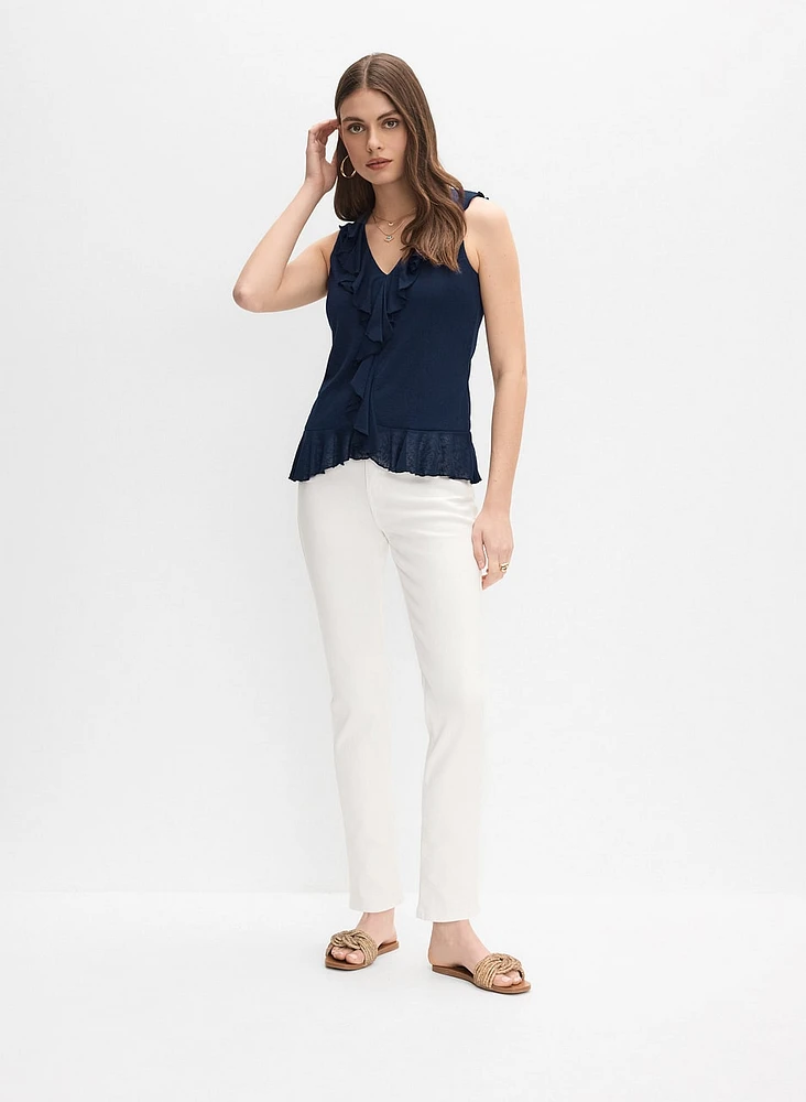 Ruffle Detail Top