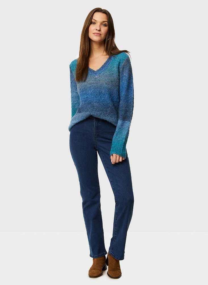 Cashmere Blend Gradient Sweater