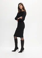 Dolman Sleeve Sweater Dress