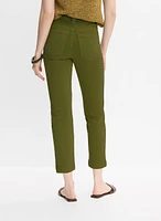 Cropped Straight-Leg Jeans