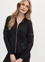 Star Detail Hooded Jacket