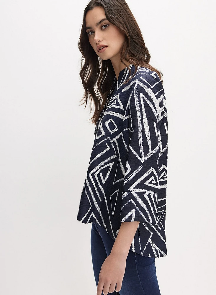 Joseph Ribkoff - Geometric Asymmetric Jacket