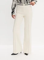 Contrast Belt Trouser Pants