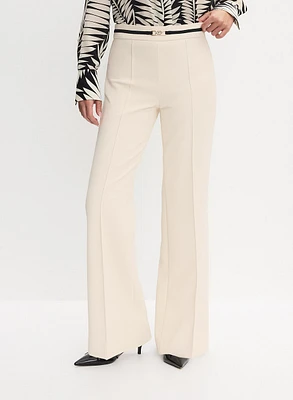 Contrast Belt Pants