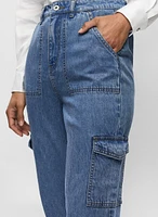 Tapered Leg Cargo Jeans