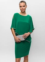 Joseph Ribkoff - Asymmetric Poncho Dress