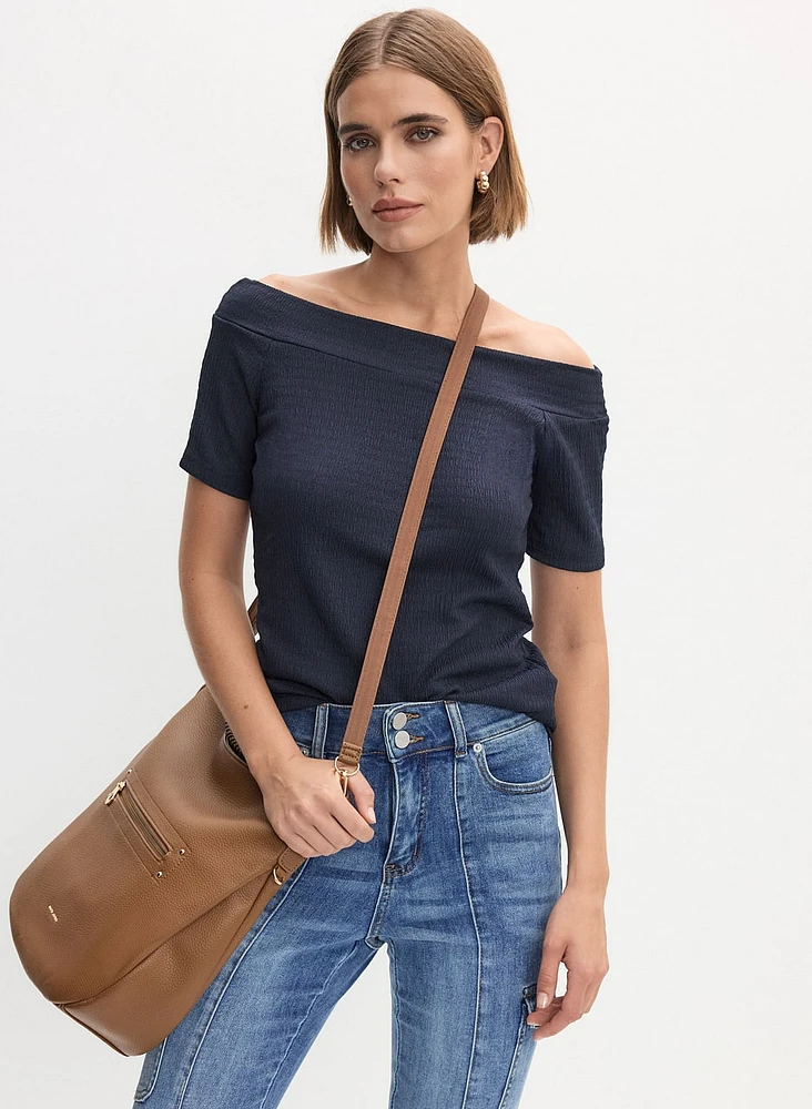 Off-The-Shoulder Knit Top