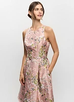 Floral Jacquard Dress