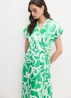 Joseph Ribkoff - Floral Wrap-Over Dress