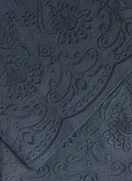 Pantalon large à ourlet brod