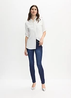 Utility Button-Up Blouse