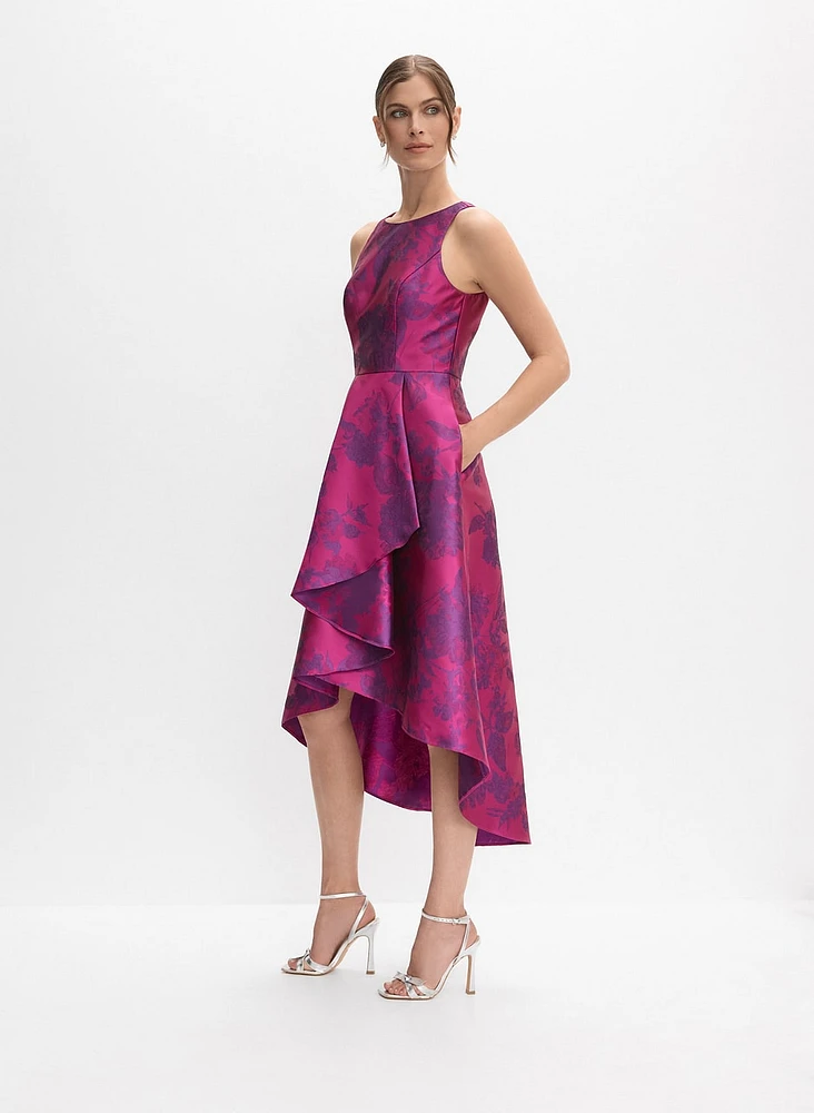 Jacquard Fit & Flare Dress