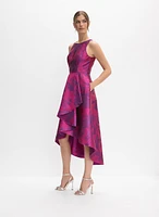 Jacquard Fit & Flare Dress