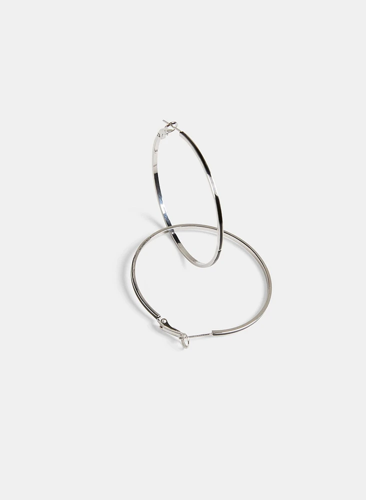 Thin Hoop Earrings