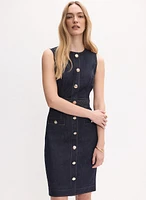 Belted Denim Dress