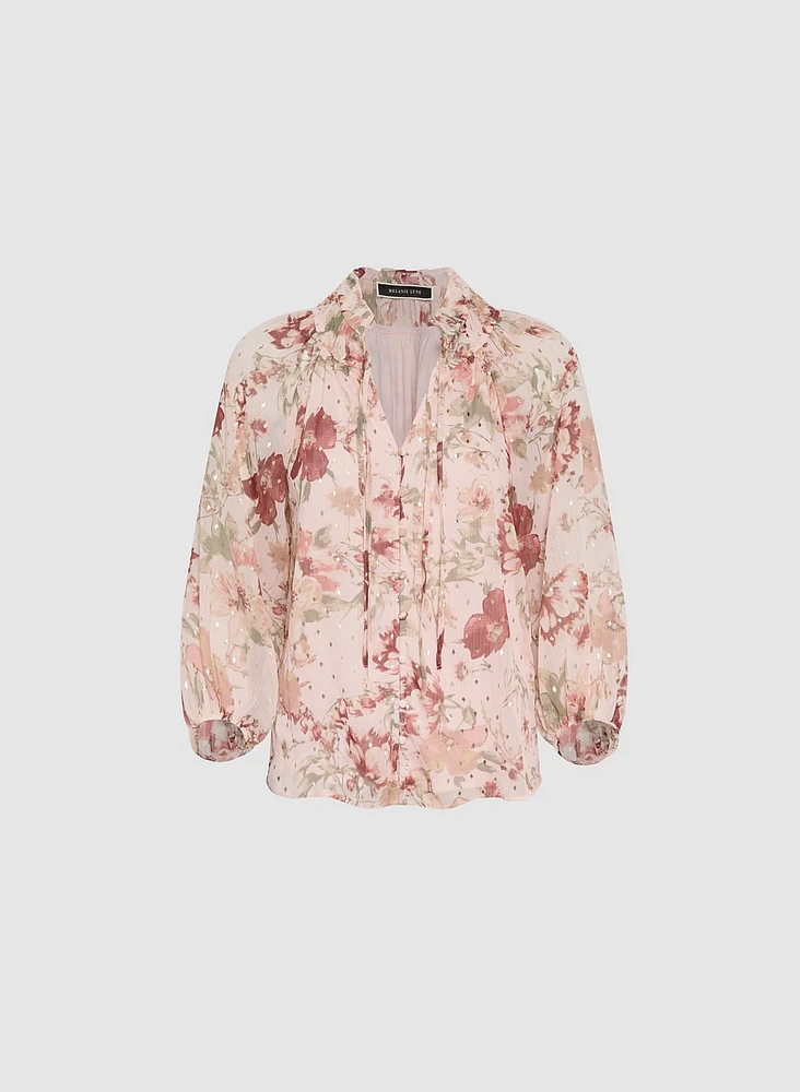 Floral Chiffon Blouse