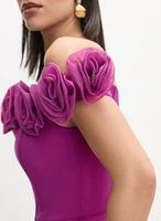 Rosette Detail Dress