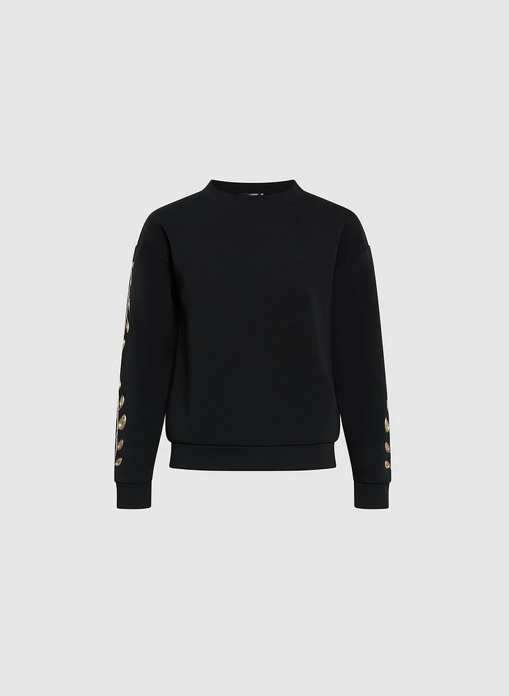 Filigree Embroidered Sweatshirt