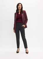 Collar Pin Embellished Sweater