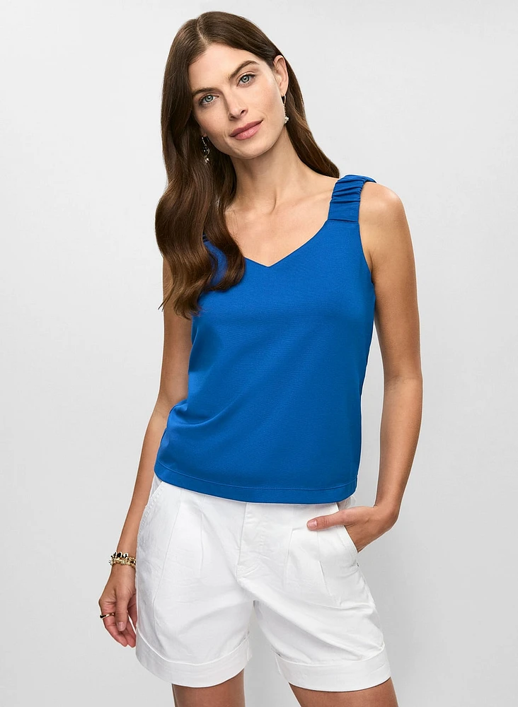 Ruched Strap Top