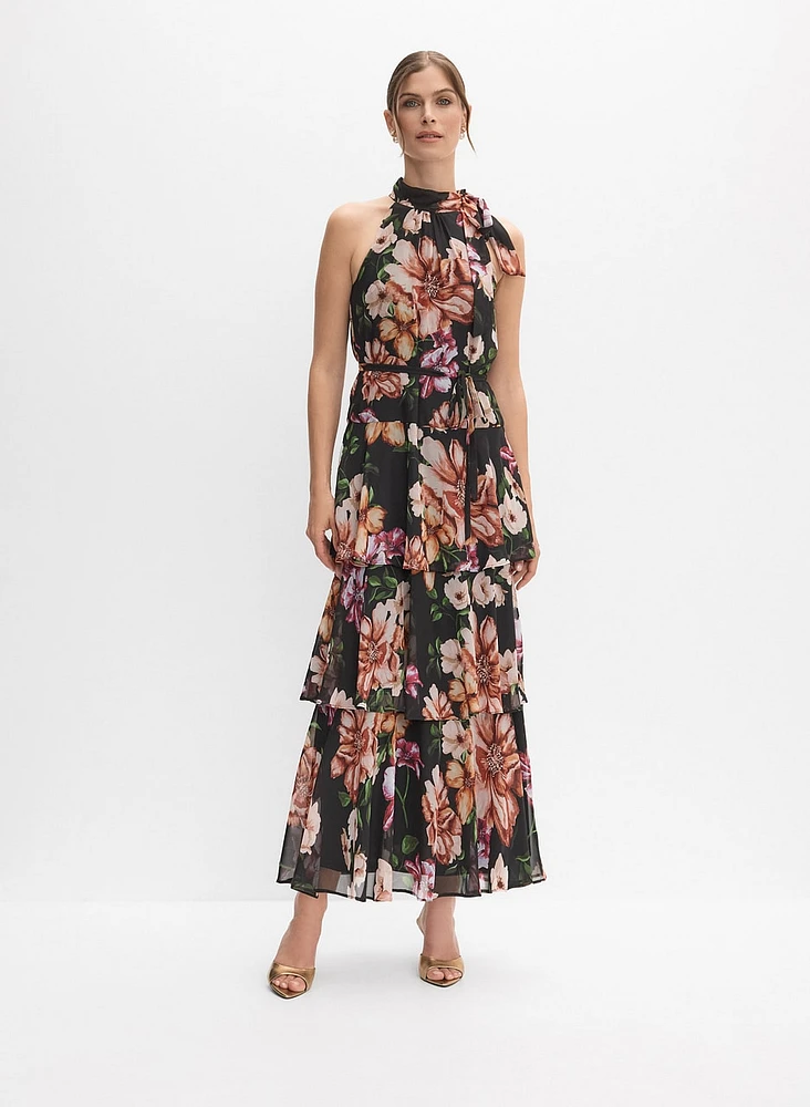 Tiered Floral Dress