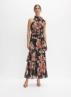 Tiered Floral Dress