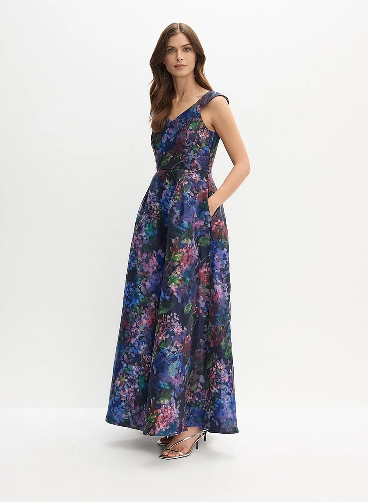 Floral Print Gown