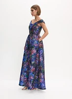 Robe de soirée florale