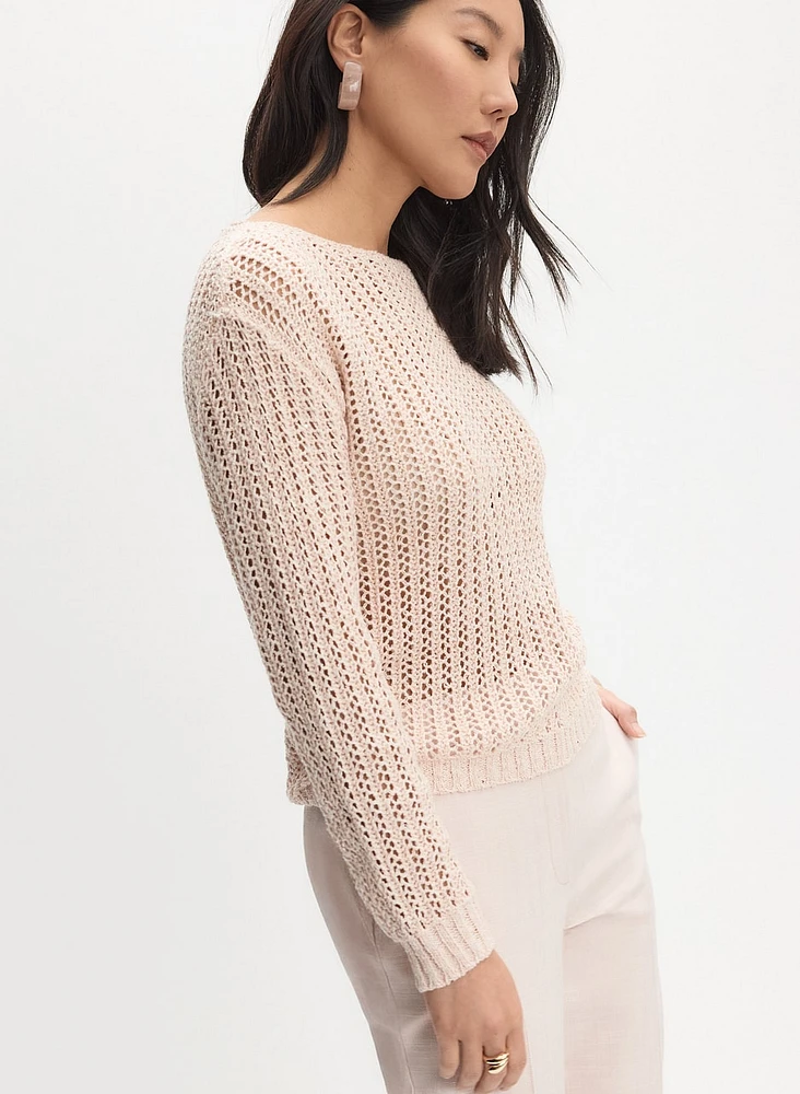 Open Knit Sweater