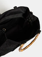 Bamboo Top Handle Bag