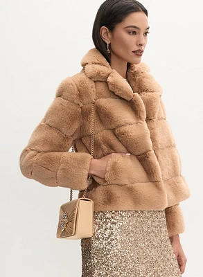 Cropped Faux-Fur Coats