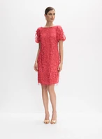 3D Floral Overlay Dress