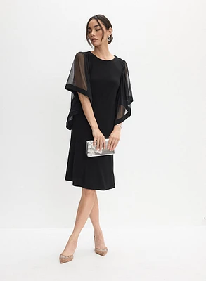 Joseph Ribkoff - Flutter Sleeve A-Line Dress