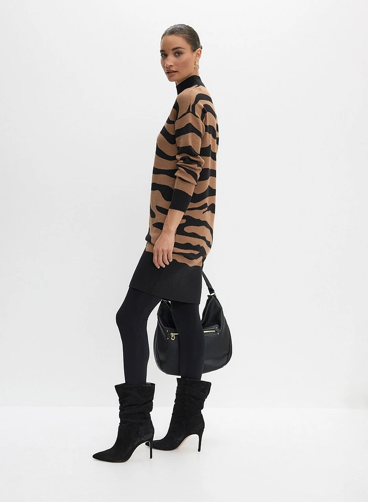 Animal Print Knit Dress